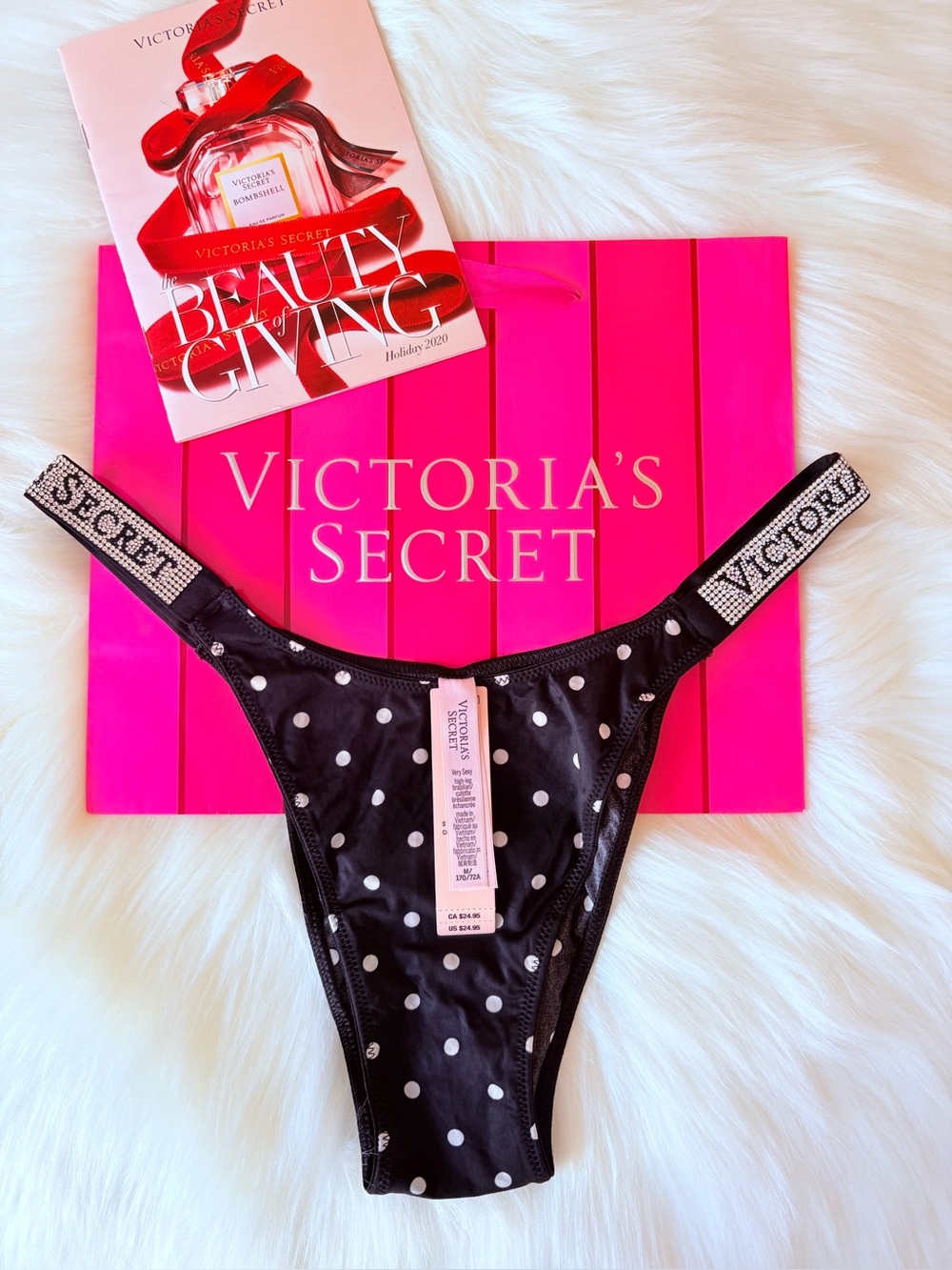🩷🩷Victoria’s Secret logo shine strap panty (M)🩷🩷